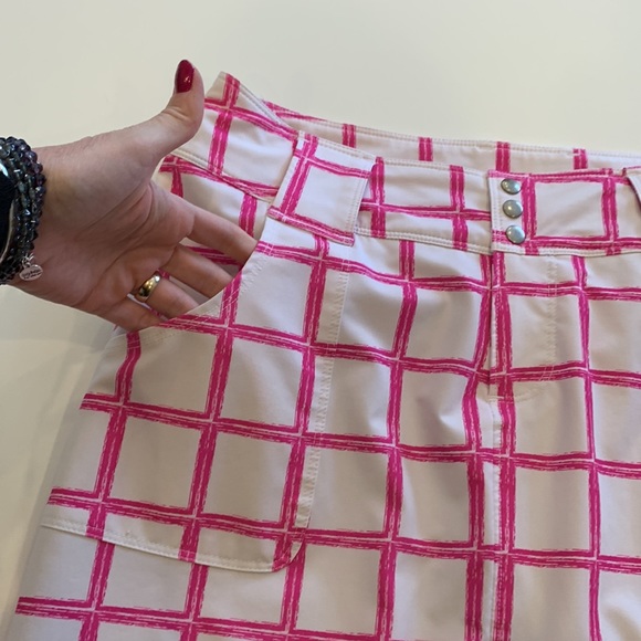 Jofit Athletic Skirt with shorts underneath, White & Pink Skort, 6 - Picture 3 of 12